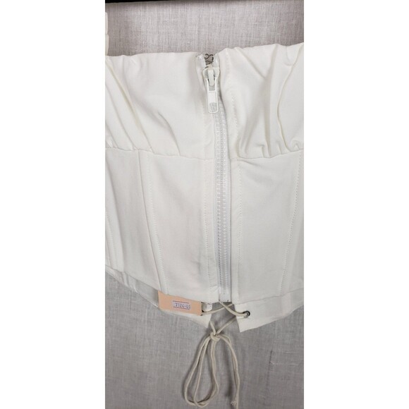 Europa The Label Corset Top S White MilkMaid Cottagecore Peasant Little Bo Peep - Picture 7 of 12